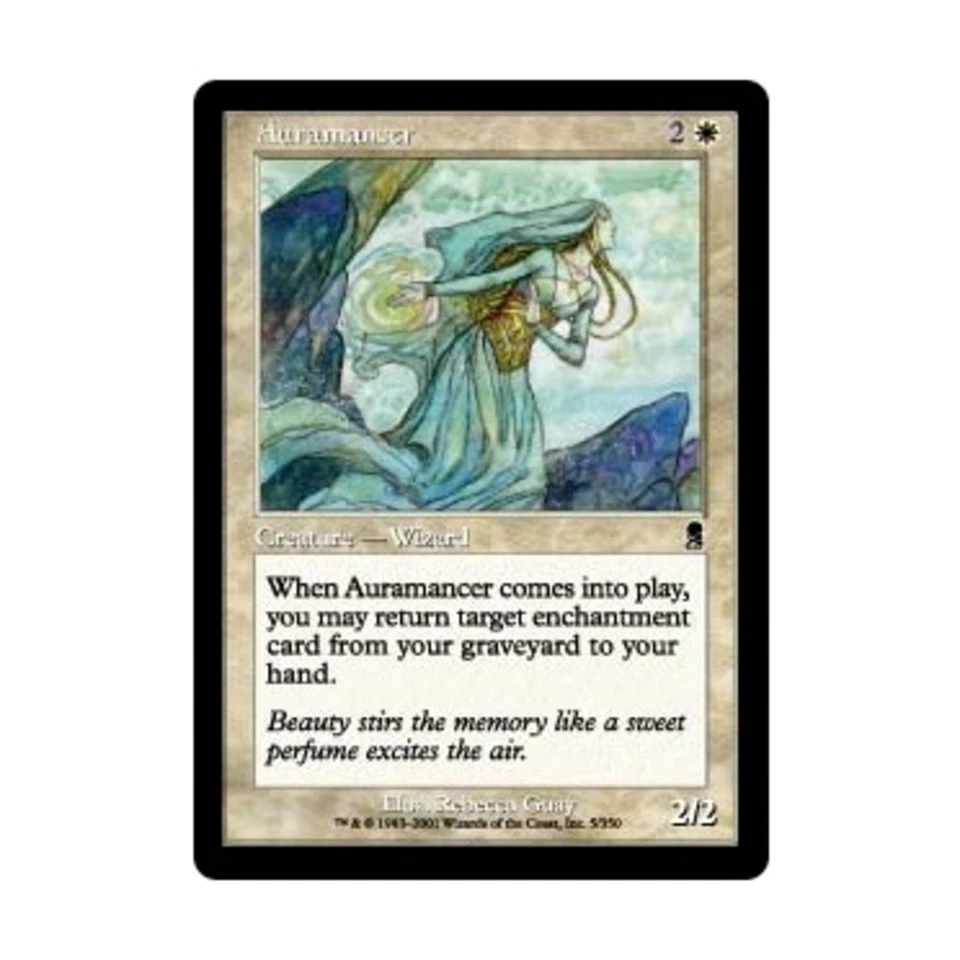 WOTC MtG Odyssey Auramancer (C) (Foil) EX - Image 1 of 1