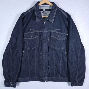 Vintage Marithe Francois Girbaud Denim Trucker Jacke Herren 3XL Blau Selvedge Y2K - Bild 1 von 6