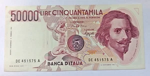 50000 LIRE BERNINI 1° TIPO DECR. MIN. 06/02/1984 ANNO 1992 - RARA - - Picture 1 of 5