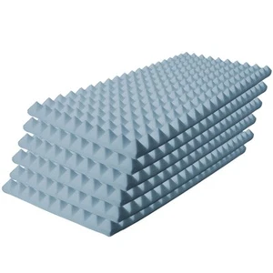 Pyramis Absorber 50mm Basotect 6er Set Grau 100x50x50mm Schalldämmung optimale - Bild 1 von 2