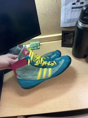 Adidas Combat Speed 4 Teal  Wrestling Shoes Size 12 - Image 1 of 4