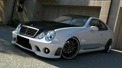 KIT FULL BODY MERCEDES-BENZ CLK W208 GFK con papeles ITV AMG LOOK - Imagen 1 de 4