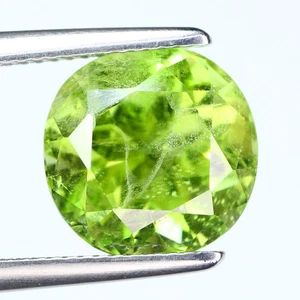 8.56Ct Grand look Perfect Round 11.8 MM 100% Natural Green Pakistan Peridot - Picture 1 of 5