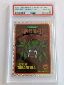 2023 VeeFriends Trusting Tarantula Super Sticker PSA 10 Gem Mint - Picture 1 of 1
