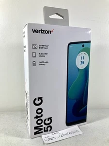 Locked To Verizon Motorola Moto G 5G 2024 128GB 4GB Prepaid Smartphone Green NEW - Picture 1 of 2