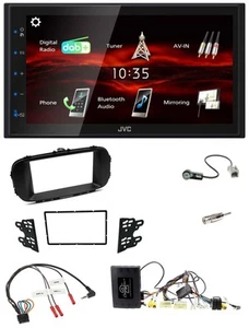 JVC USB Bluetooth Lenkrad DAB 2DIN Autoradio für Kia Soul 14-19 schwarz CAN - Bild 1 von 11