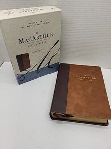 Nasb, MacArthur Studienbibel, 2. Auflage, Leathersoft, braun, Daumenindexiert, - Bild 1 von 22