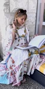 Zimmermann Dress Size 1 AU 10 US 6 Clover Patched Midi Floral NWT Boho 70s - Picture 1 of 7