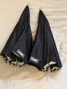 Set of 2 Calumet 40" Umbrellas, Silver/Black, White Shoot-Through, 35" Bottom - Picture 1 of 9