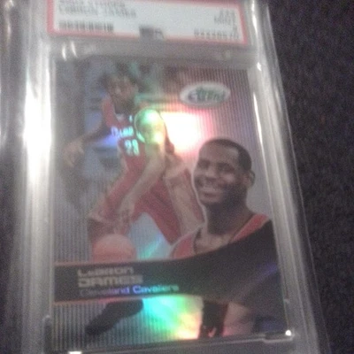 2003 Topps eTOPPS Lebron James Refractor Holo Rookie RC PSA 9 last pic for refer - Image 1 of 4