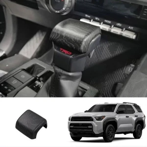 For 2025-2026 Toyota 4Runner ABS Black Wood Grain Center Console Shift Top Cover - Foto 1 di 4