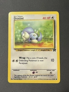 Pokemon Dratini 53/82 Team Rocket-Unlimited Edition Regular NM - Picture 1 of 2