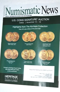 NUMISMATIC NEWS, "US Coins Signature Auction" 10-28-2025, 100 Pages, New - Bild 1 von 4