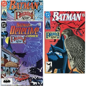 Penguin Affair Pts 1-3: Batman #s 448-449 + Detective# 615  (DC Comics 1990) - Picture 1 of 6