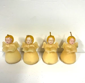 Vintage Lot 4 Taverne Wachskerzen singende Engel Made USA 3 Zoll - Bild 1 von 3
