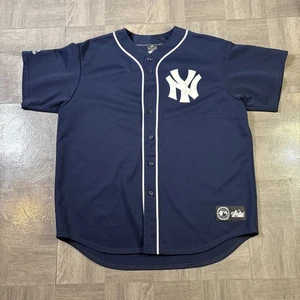 New York Yankees Derek Jeter #2 Jersey Mens Navy Majestic MLB Baseball 2XL - Picture 1 of 8