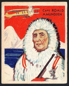 1933-34 National Chicle Sky Birds #60 ROALD AMUNDSEN, VG/EX - R136 4 - Picture 1 of 3