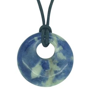 Heureux Sagittaire Naissance Agogo Pendentif Zodiaque Astrologie Gemme Sodalite - Picture 1 of 1