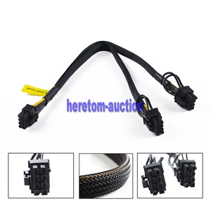 8Pin to Dual 8Pin PCI-E Graphics Card Power Cable For HP ML350P G8 and GPU 35cm - Picture 1 of 12
