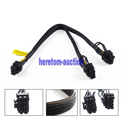 8Pin to Dual 8Pin PCI-E Graphics Card Power Cable For HP ML350P G8 and GPU 35cm - Image 1 of 4