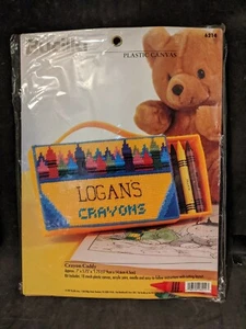 Bucilla Crayon Caddy Plastic Canvas Kit 6214 Sealed New - Picture 1 of 2