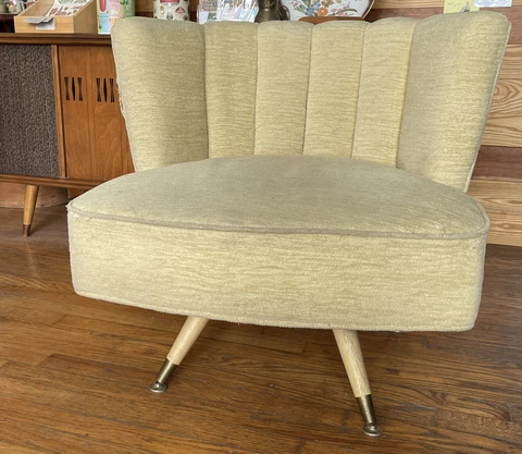 Vintage Mid Century Modern Kroehler Swivel Chair MCM Retro Cover