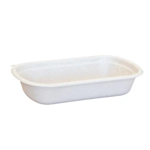 750ml Takeaway Base Sugarcane Bagasse Tableware Eco-Friendly Compostable x500 - Picture 1 of 2