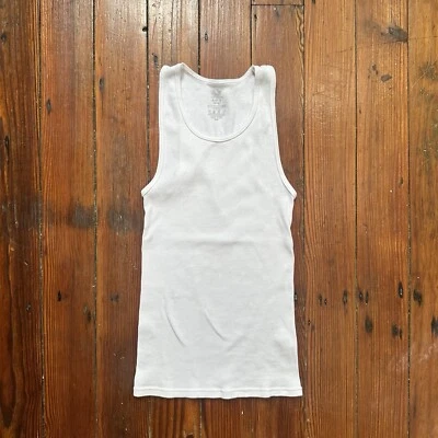 Camiseta interior sin mangas acanalada en blanco Fruit of the Loom Foto 1 de 3