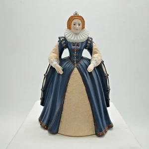 Franklin Porcelain Elizabeth I Hand Painted Ceramic Ornament - 8.25" Tall - Picture 1 of 14