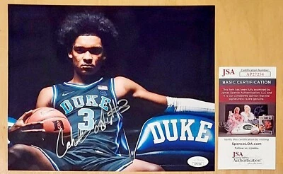 Caleb Foster Signed 8x10 Photo Autographed Duke Blue Devils JSA COA - Image 1 of 3