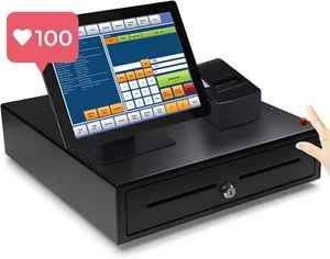 16 Inch Manual Key & Push Button Release Lock Cash Register Drawer Tray, Heavy D - Picture 1 of 12