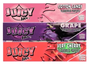 3x Juicy Jay's Rolling Papers Flavored KING SIZE Variety Bundle #5 FREE SHPN - Picture 1 of 1