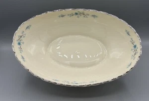 9.5" Beautiful Vintage Lenox Chanson Decorative Oval Serving/Vegetable Bowl - Picture 1 of 4