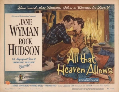 ALL THAT HEAVEN ALLOWS  (1955)  Rock Hudson - Public Domain Movie DVD NO CASE - Image 1 of 3