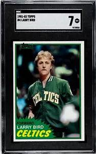 SGC 7 - 1981-82 Topps #4 Larry Bird Boston Celtics HOF - Foto 1 di 2