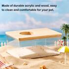 Haustier Hamster Acrylic Transparent Dual Purpose Bathing Urine Sand Basin[