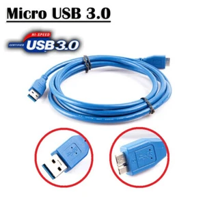 Premium Micro USB 3.0 SuperSpeed Cable M/M Cord for External USB Hard Drive 1.5M - Picture 1 of 5