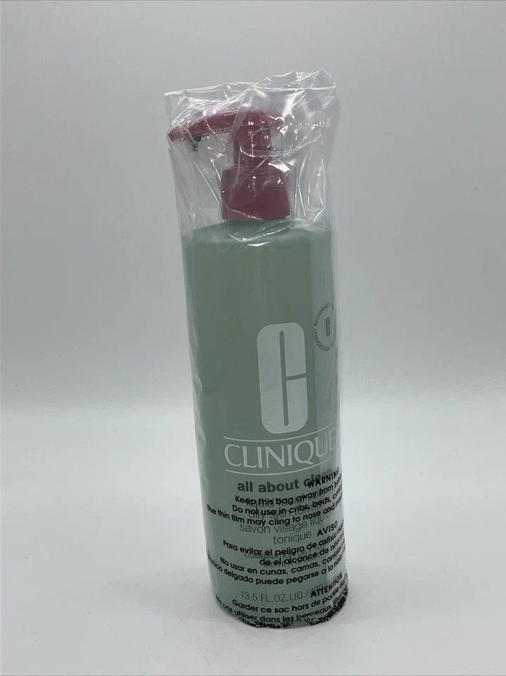 Clinique Liquid Facial Soap Oily Skin Formula 13.5 FL Oz 400 Ml