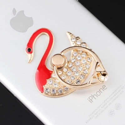 Universal Crystal 360 Rotating Finger Ring Stand Holder For Cell Phone Tablet EL - Image 1 of 4
