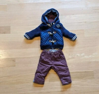 Timberland Niños Bebé/Incante Conjunto - Pantalones y Suéter, Talla 6 Meses, Usado en Excelente Condición Foto 1 de 4