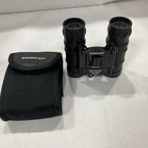 Tasco Compact 8x21mm Binoculars #165RB  Black With Bag USED - Picture 1 of 24