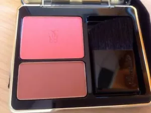 GUERLAIN - ROSE AUX JOUES DUO BLUSH & BRUSH REFILLABLE #04-PINK PUNK NEW UNBOXED - Picture 1 of 2
