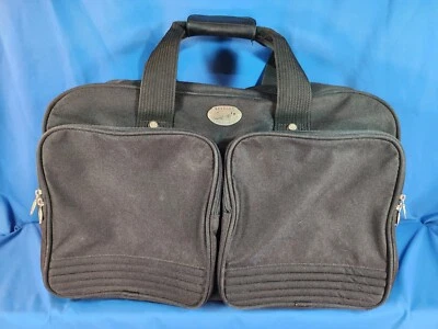 Bolsa de equipaje de mano de lona negra Rexford Ricardo Beverly Hills Foto 1 de 4