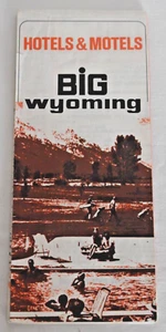 Big Wyoming Hotels and Motels Lodging Vintage 1975-1977 Collectible Brochure - Picture 1 of 13