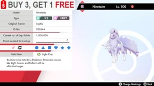 ✨ Shiny Ninetales (Alola)✨ Pokemon Schwert und Schild Perfect IV🚀Fast Delivery🚀 - Bild 1 von 3