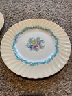 Set Of 2 Minton Ardmore Ivory & Turquoise S363 Dinner Plate, 10 5/8" Across