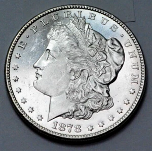 1878-S Morgan Dollar Silver Coin $1.00 Key Date Rare Superb UNC Proof-Like - Picture 1 of 5