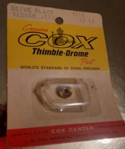 Cox .020 TEE DEE EARLY Small Hole Drive Plate 1610 N.o.s Unused Thimble Drome  - Picture 1 of 2
