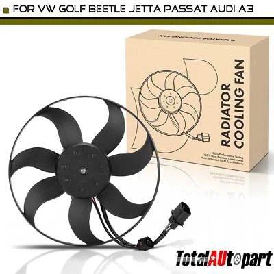 Radiator Cooling Fan with Control Module for Volkswagen Beetle 2012-2017 Audi - Image 1 of 4