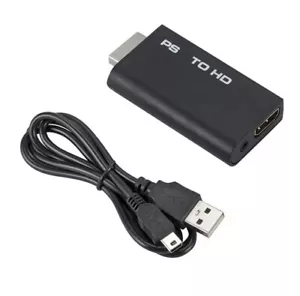 PS2 zu HDMI Converter 1080p HD TV Stick Adapter 3,5mm Kabel PlayStation 2 NEU - Bild 1 von 5